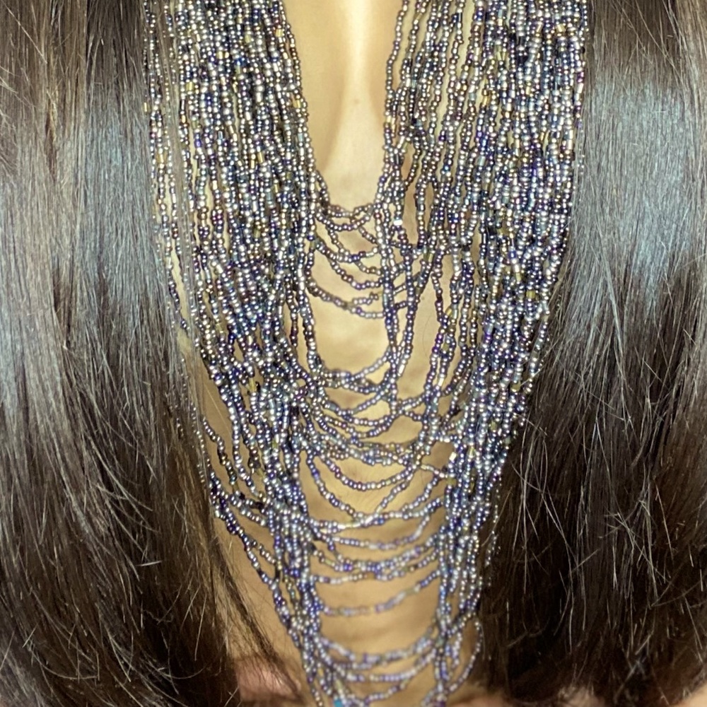 LAMU Beaded Necklace - Black